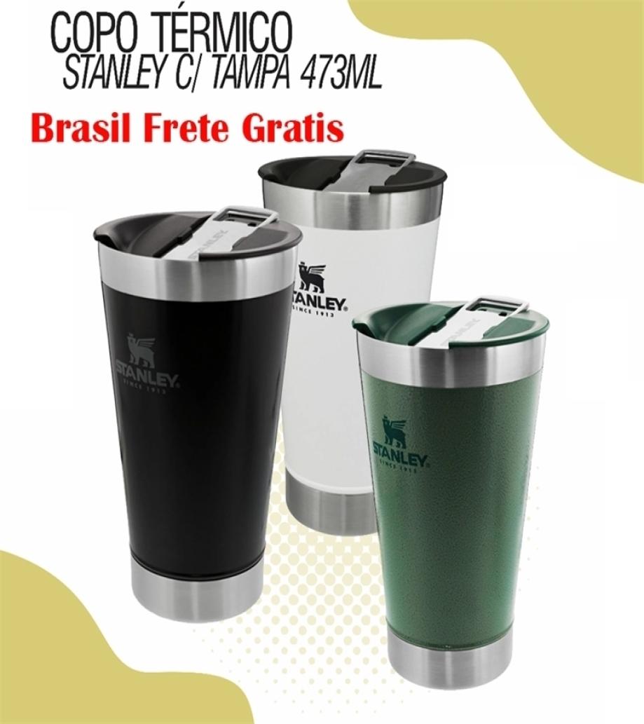 

473ml Stanley Beer Cups Thermal Cup With Bottle Opener Lid Stainless Steel Thermos for Tea Cold 2208094309253, Dark blue