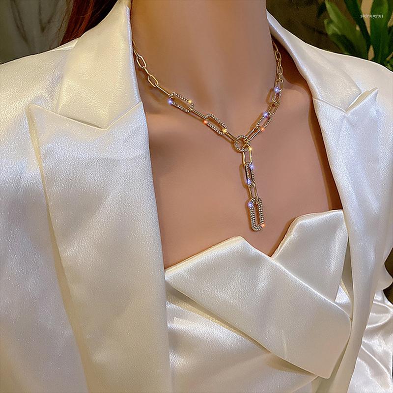 

Choker Korean Metal Chain Around The Neck Design Personality Hip-hop Clavicle Fashion Exaggerated Necklace Jewelry