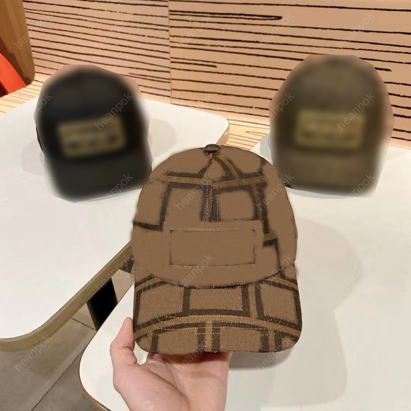 

Basketball Cap Designer Hats For Men Womens Casquette Embroidery Fitted Hats Brown Black Fashion Casual Designer Sun Hats Caps Cappello, As pics