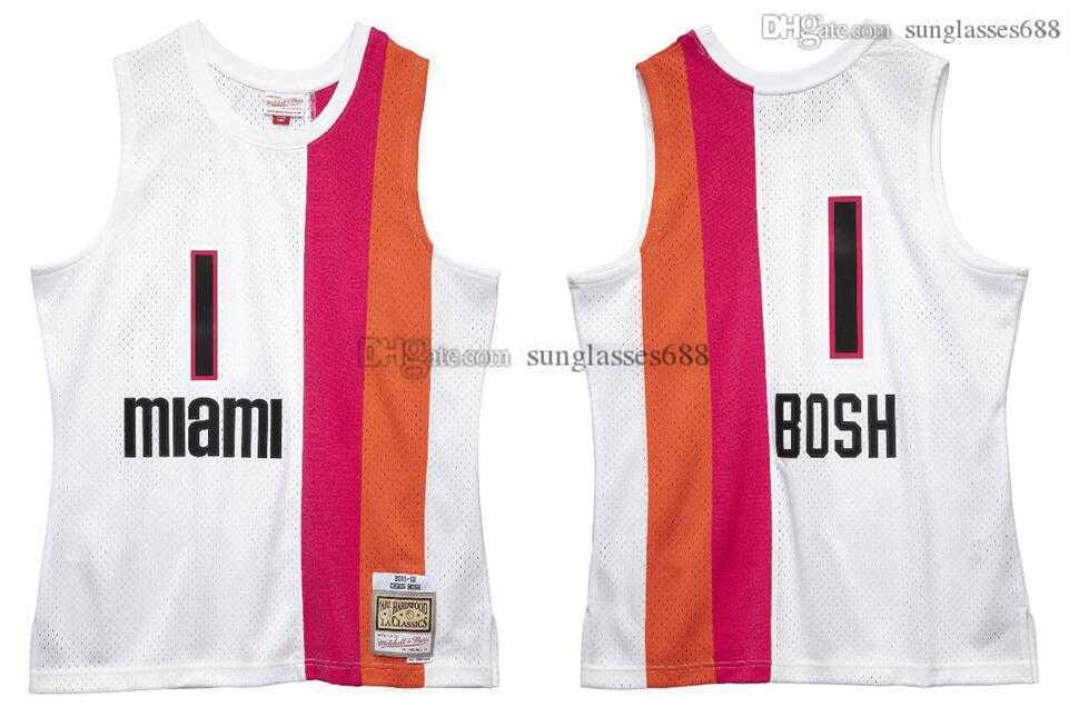 

Stitched Chris Bosh Jersey S-6XL Mitchell & Ness 2011-12 Mesh Hardwoods Classics retro basketball jerseys Men Women Youth