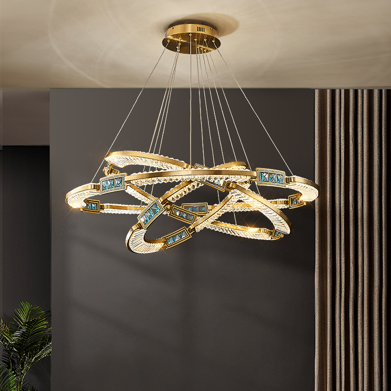 

Restaurant decorations hotel living room chandelier lamps home decor pendant light fixture modern crystal ceiling