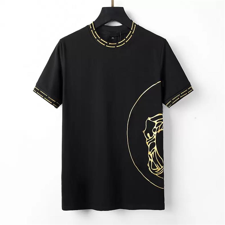 

Summer Mens Designer T Shirt Casual Man Womens Tees With Letters Print Short Sleeves Top Sell Luxury Men Hip Hop clothes A3, Black