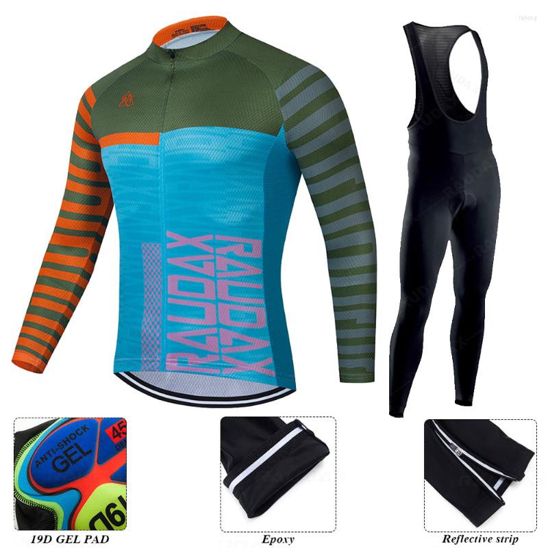 

Racing Sets 2022 Men Long Sleeves Cycling Jersey Set Breathable MTB Bike Uniform Spring Ropa Ciclismo Bicycle Clothing, Spring jersey11