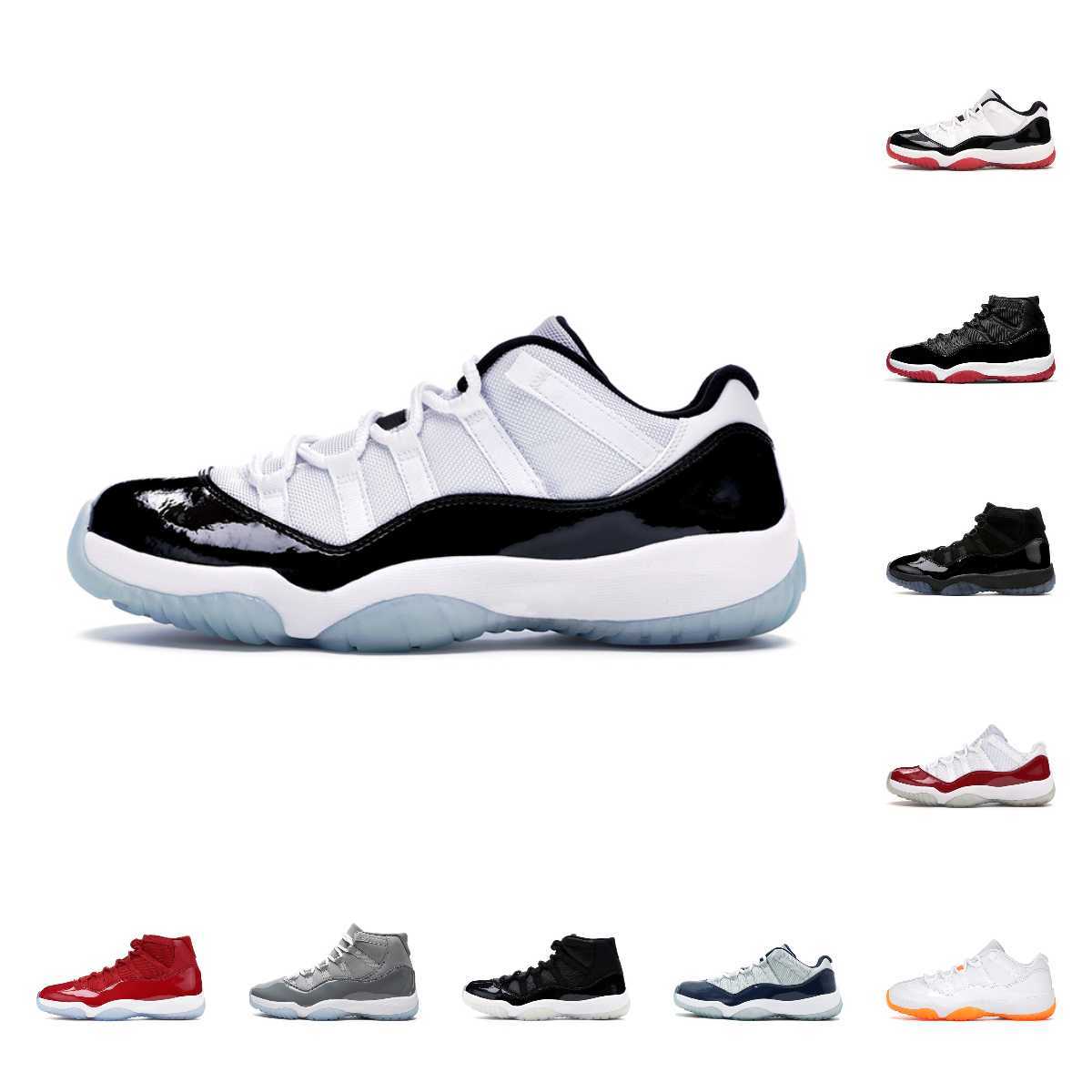 

11s Basketball Shoes Man Woman Animal Instinct Cool Grey Cap and Gown Space Jam Legend Blue Bred Mens Women Sports Sneakers booties, Box