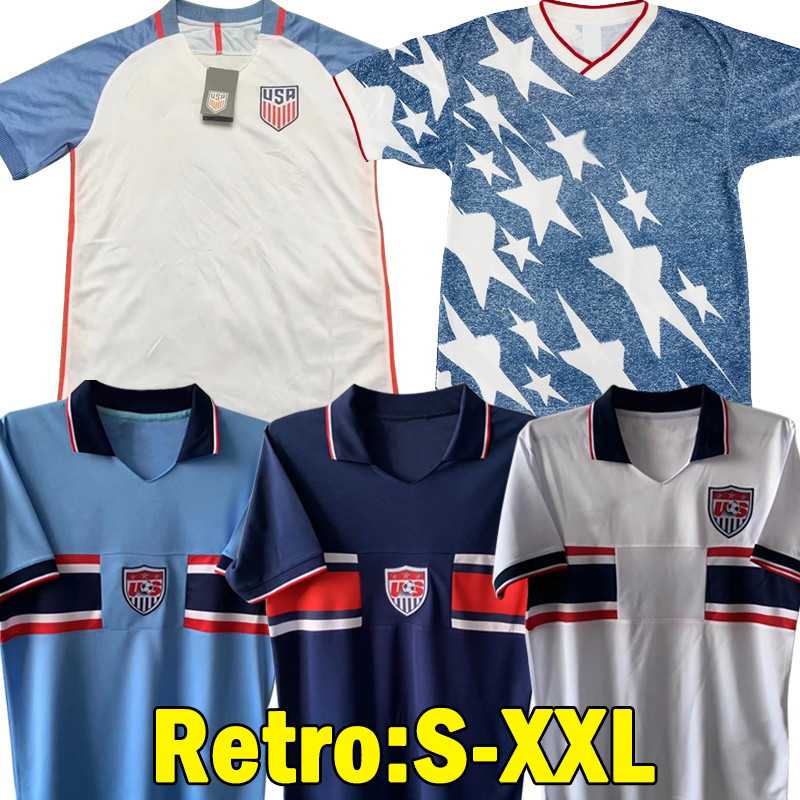 

1994 USAS Retro Soccer Jerseys 2016 WEGERLE LALAS STEWART BALBOA Football Shirts Home Away Third Men Uniforms, Meiguo 1994 home