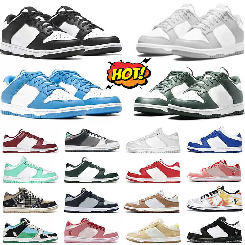

Newest Designer Running Shoes for Men Women LOW Cut Platform Runner Sneakers Black White Classic Green Kentucky Chunky UNC University Red, 18