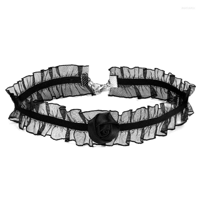 

Choker Halloween Necklace Black Punk Gothic Belt Chocker Necklaces Jewelry
