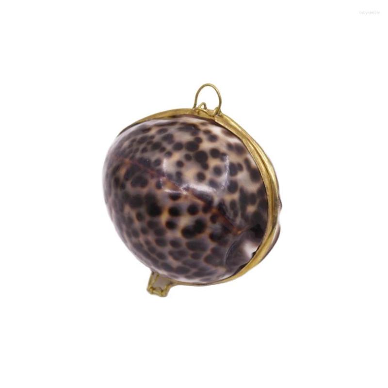 

Jewelry Pouches Oval Conch Shell Box Natural Black Mother Of Pearl Boxes 2.36" 60mm