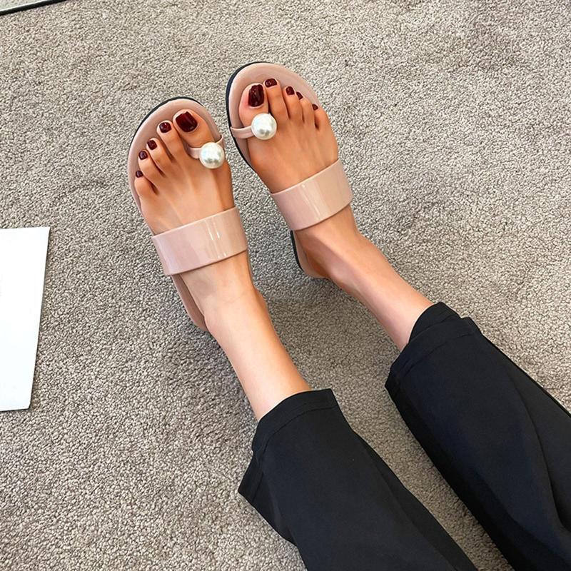 

Sandals Navy Blue For Women Womens Heel Open Toe Ladies Fashion Summer Leather Pearl Slip On Black Sneakers