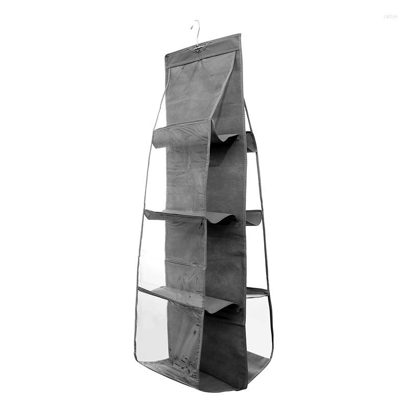 

Evening Bags Bag Storage Hanging Wardrobe Wall Cloth Dust-proof Household Clothes Kitchen Shelf Pack Artifact, Pink