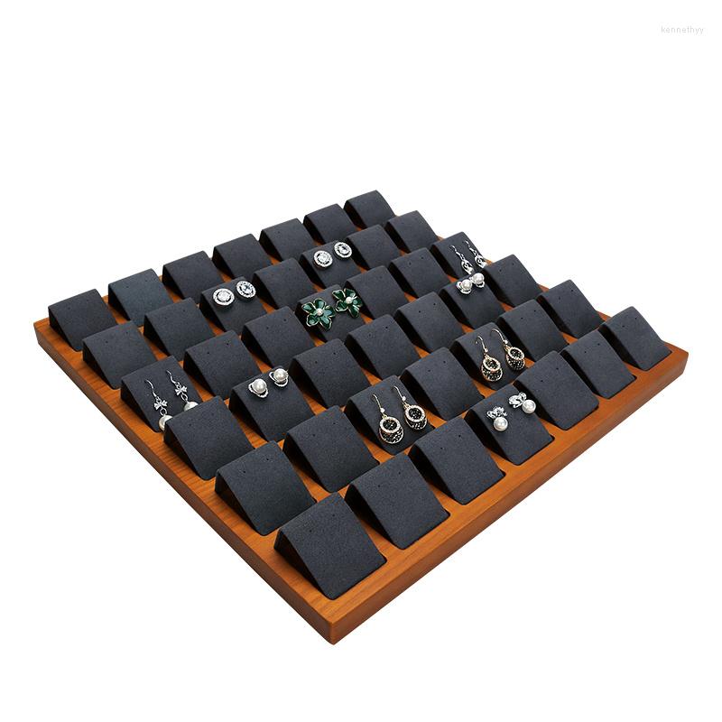 

Jewelry Pouches 42 Pair Earring Organizer Fashion Box Case For Ear Stud Storage Shop Display Show Stand