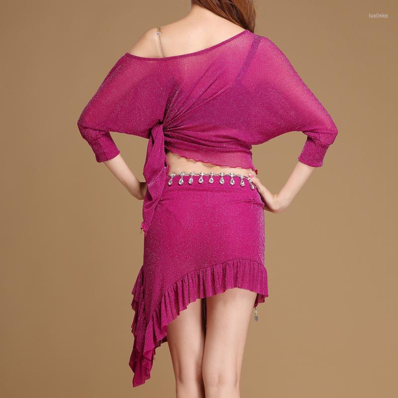 

Stage Wear Belly Dance Costumes 2022 Skirt Suits Uniforms Bat Sleeve Clothes T734, See chart