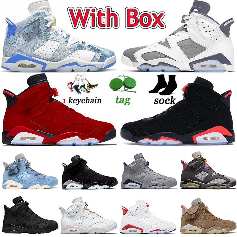 

Men Women Jumpman Georgetown Basketball Shoes 2023 J 6 6s Metallic Silver Toro Big Size Us 13 Sports Cool Grey Midnight Navy Outdoors Washed Denim Oreo Wheat Sneakers, A#14 red oreo 36-47