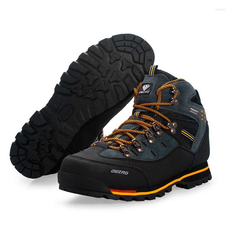 

Boots Designer Men Hiking Shoes Winter Mens Mountain Climbing Sneakers Trekking Ankle Male Outdoor Fashion Casual Snow Boot Shoe, Gray