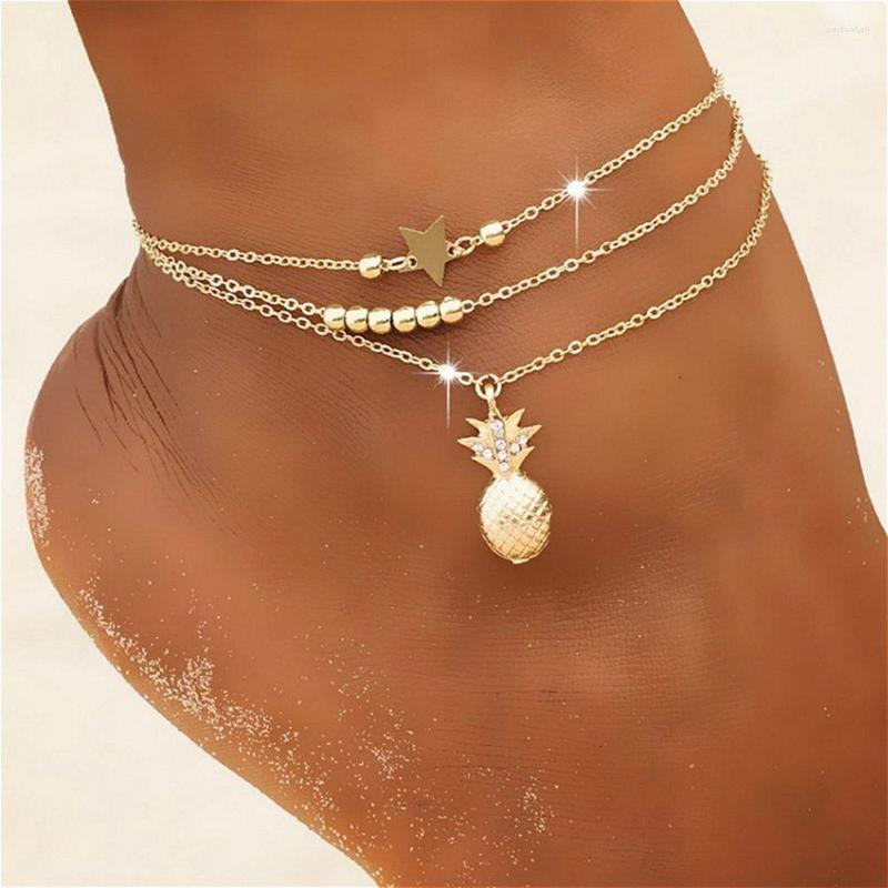 

Anklets 1 Pc High Quality Charm Adjustable Layered Boho For Women Girls Foot Chain Beach Jewelry Ankle Bracelets Fashion