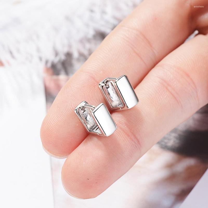 

Hoop Earrings 2022 Minimalist Style Metal Square Earring Fashion Cute Temperament For Charm Women Exquisite Jewellery Gift
