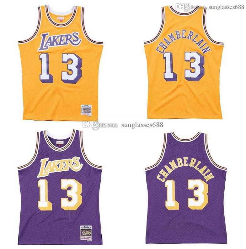 

Stitched Wilt Chamberlain Jersey S-6XL Mitchell & Ness 1971-72 Mesh Hardwoods Classics retro basketball jerseys Men Women Youth