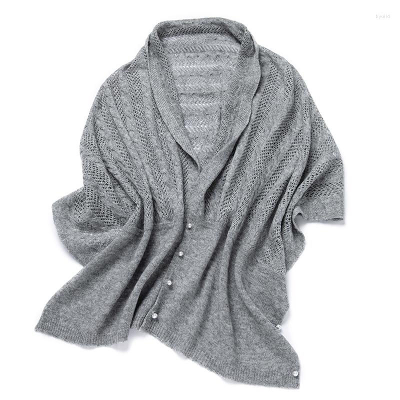 

Scarves Knitted Cashmere Scarf Women Shawl Multi-purpose Hollow Winter Warm Soft Fashion Elegant Shoulder Pashmina Cape Poncho