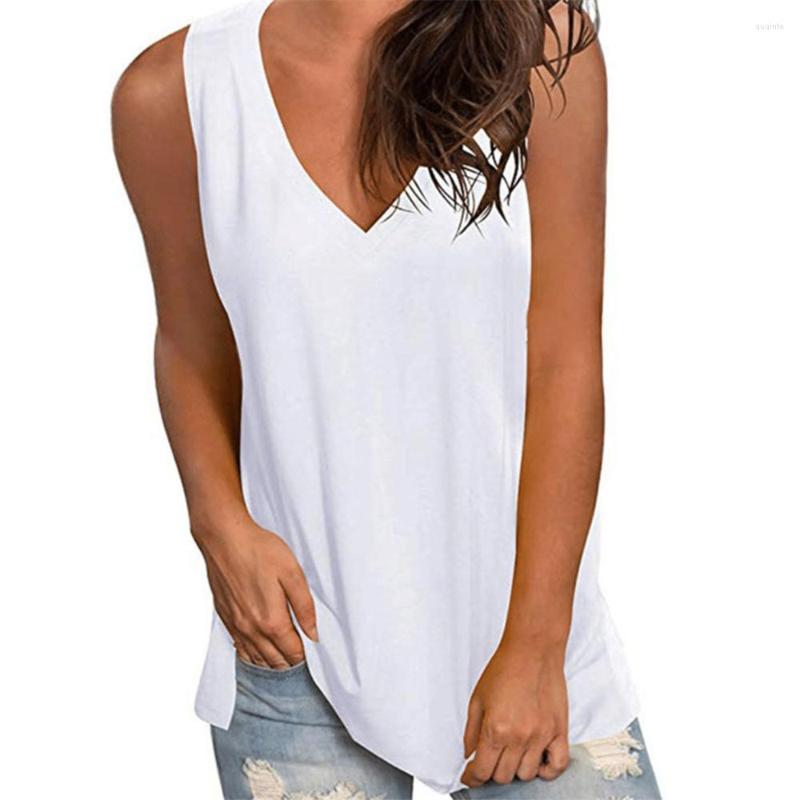 

Women' Tanks Solid Color Tank Top Women Sleeveless Summer Clothes Y2K Casual Loose Round Neck Cropped Tops Women' Lady 2022, Blue