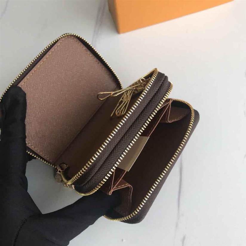

SELL Popular lady large capacity fashion card holder Key Wallet Men Women double zipper Quality Leather 6 Keys purse coin wallet c202M, Customize