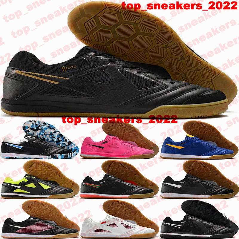 

Soccer Cleats SB Gato IC IN Indoor Turf Football Boots Soccer Shoes Size 12 Mens Us 12 Eur 46 botas de futbol Us12 Kid Sneakers Black Trainers Scarpe Da Calcio Sports