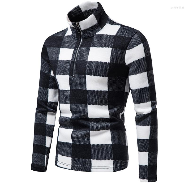 

Men' Sweaters Warm Men Long-sleeved Sweater Fashion Stand-up Collar Zipper Casual, My16-1