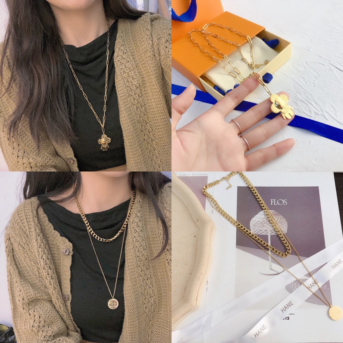 

Classic senior necklaces Charm jewelry necklace Luxury designer brand Exquisite female accessories Fashion elegance Selected preferential gifts Couple family