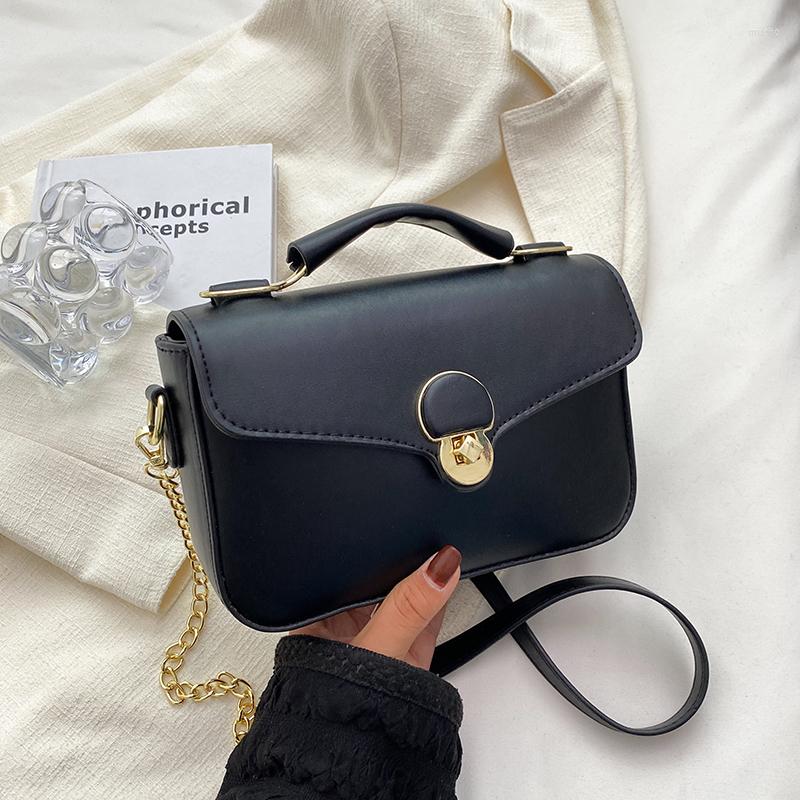 

Evening Bags Summer Small PU Leather Crossbody Sling Bag 2022 Trendy Women Designer Handbag Cute Tote Luxury Shoulder With Short Handle, Black