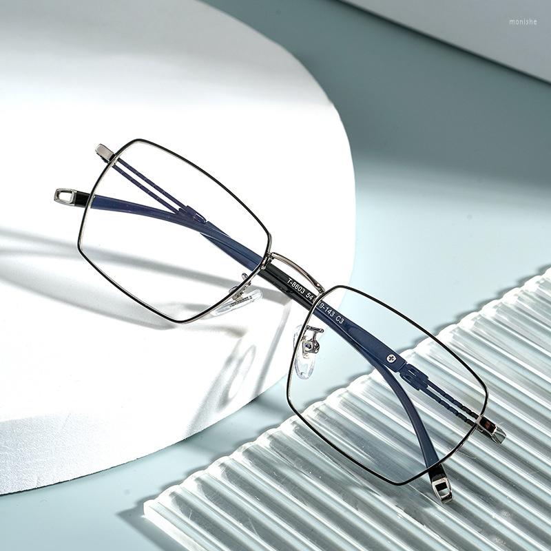 

Sunglasses Frames Pure Titanium Glasses Frame With Recipe Men Business Style Fashion Male High Quality Eyeglasses Prescription Man T8603T