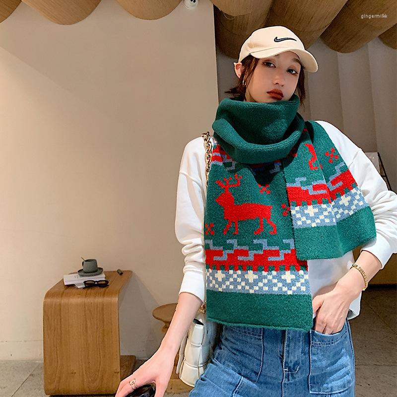 

Scarves Luxury Women Winter Scarf Shawl Pashmina Cashmere Warm Ladies Thick Blanket Print Female Design D375