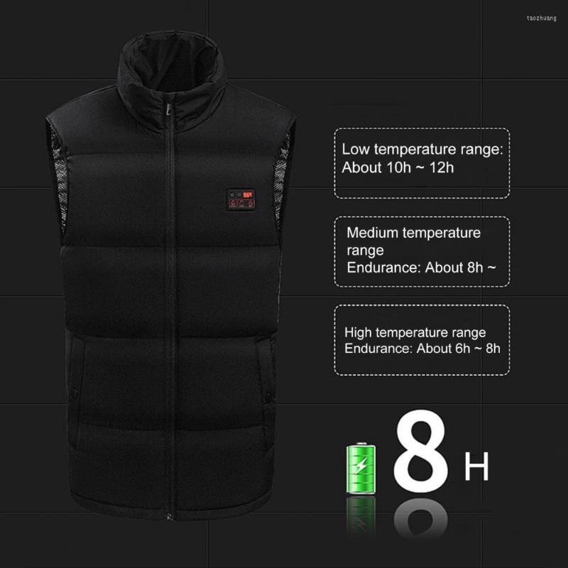 

Men' Vests Stable Performance Warm Windproof USB Heating Vest For Cold Weather, Black