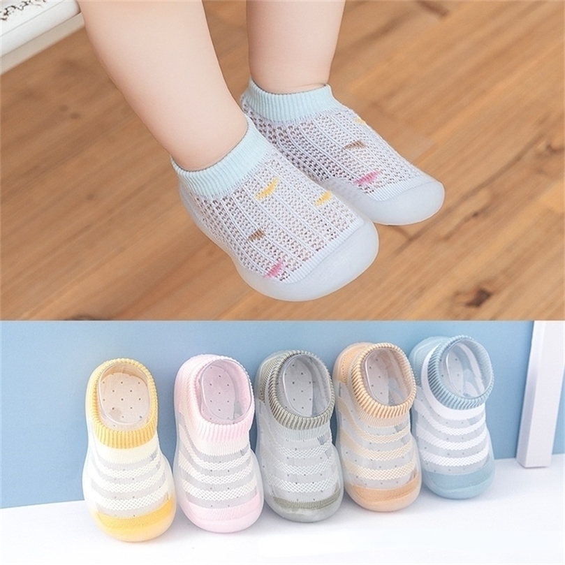 

First Walkers Summer Children Casual Shoes Baby Girl Boy shoes born Mesh Non Slip Socks Toddler Infant Designer Sneakers 221107, 2-blue
