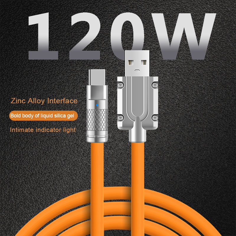 

120W USB Type C Cable for Samsung S22 Ultra-Fast Charging Wire USB-C Charger Data Cord for Huawei P30 Pro Redmi One plus Poco, Green