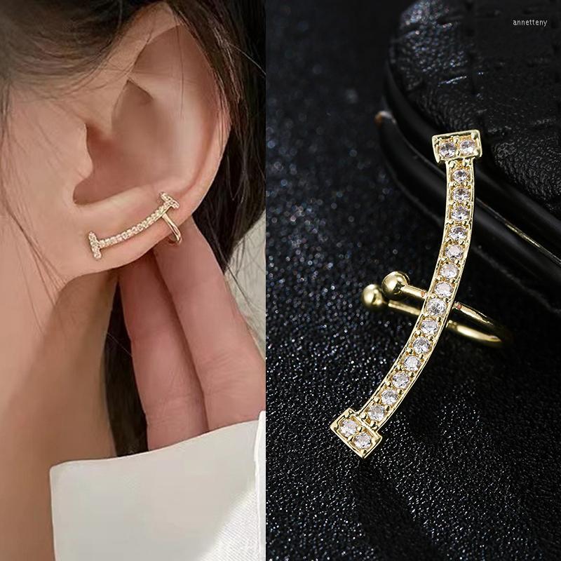 

Backs Earrings Fashion Cubic Zircon Key Ears Clip Sports And Leisure Girl Style For Women Trend Jewelry Gifts Neo-gothic
