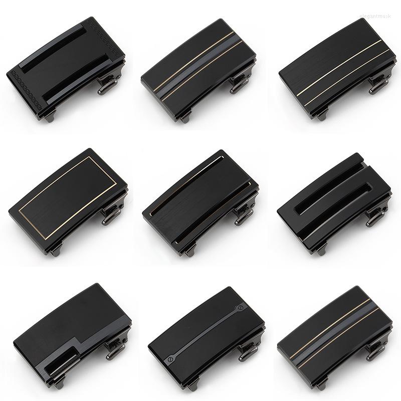 

Belts 3.3CM Belt Alloy Automatic Buckle Men's Luxury Business Jeans Accessories Waistband High Quality Male Metal, Black
