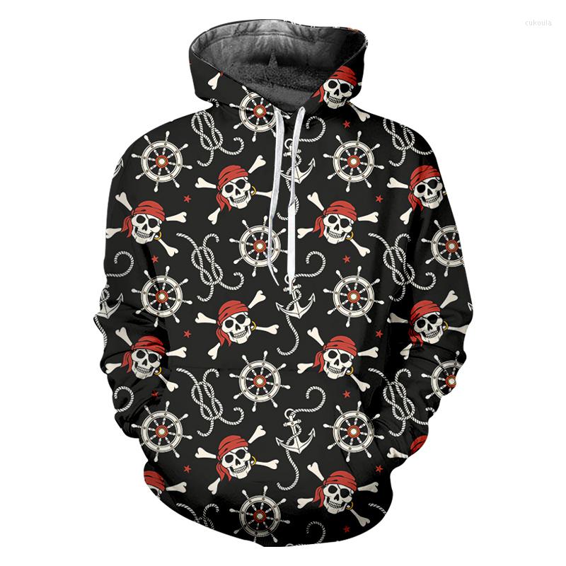 

Men's Hoodies LCFA Plus Size 3D Print Pirate Skull Sweatshirt Winter Streetwear Women/men's Hiphop Tracksuits Long Sleeve Pullovers, 00098