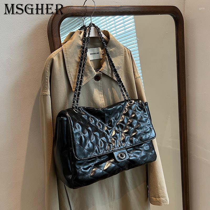 

Shoulder Bags Fashion Big Tote Bag For Women Designer Letters Handbags Luxury Matte Pu Leather Crossbody Shopper Purses 2022, Black