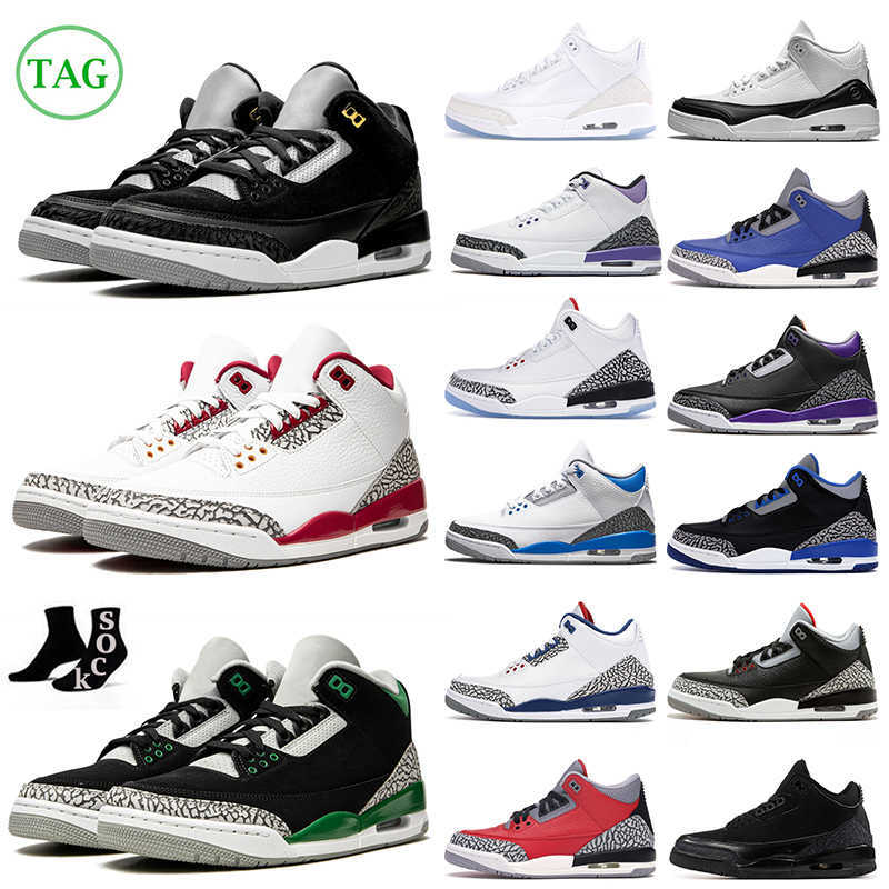 

3s 3 Designer Basketball Shoes Mens Womens Racer Blue Neapolitan Desert Elephant Muslin Kumquat Cardinal Red Pure White Men Women Outdoor, 3s sport blue