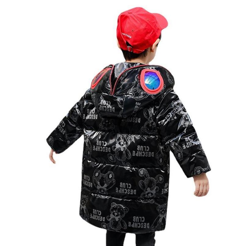 

Down Coat Kids Winter Jacket Children Clothing Boys Mid Length Thick E25075, C3