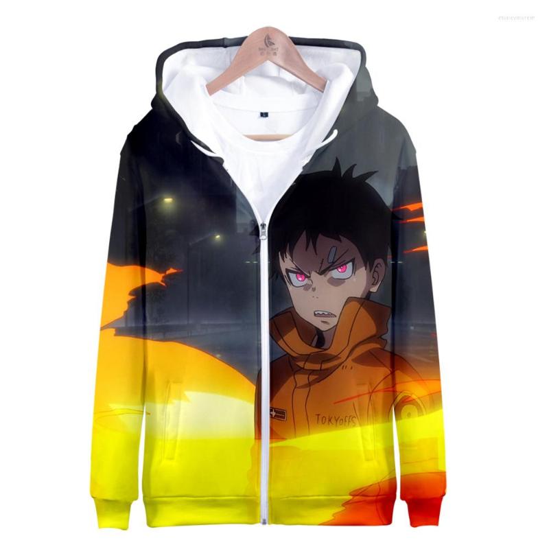 

Men's Hoodies Novelty Men/women 3D Cartoon Pattern Hoody Streetwear Tracksuit Zipper Outwear Fire Brigade Anime Unsiex Sweatshirt Hoodie