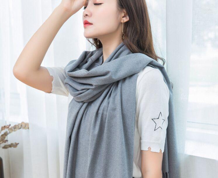 

Scarves Arrival Cashmere Imitation Wrap Shawl Scarf Wholesale Sarongs Hijabs Bandanas Womens Girls Solid Plain#3771