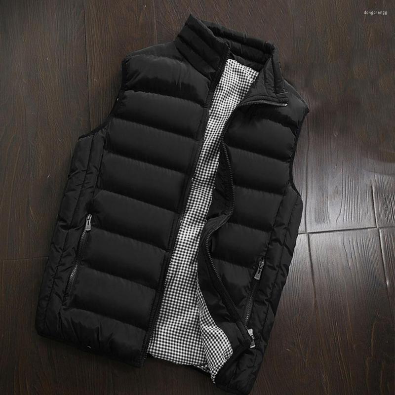 

Men's Vests Men Vest Coat Jacket Mens Autumn Warm Sleeveless Male Winter Casual Waistcoat Plus Size Veste Homme, Army green