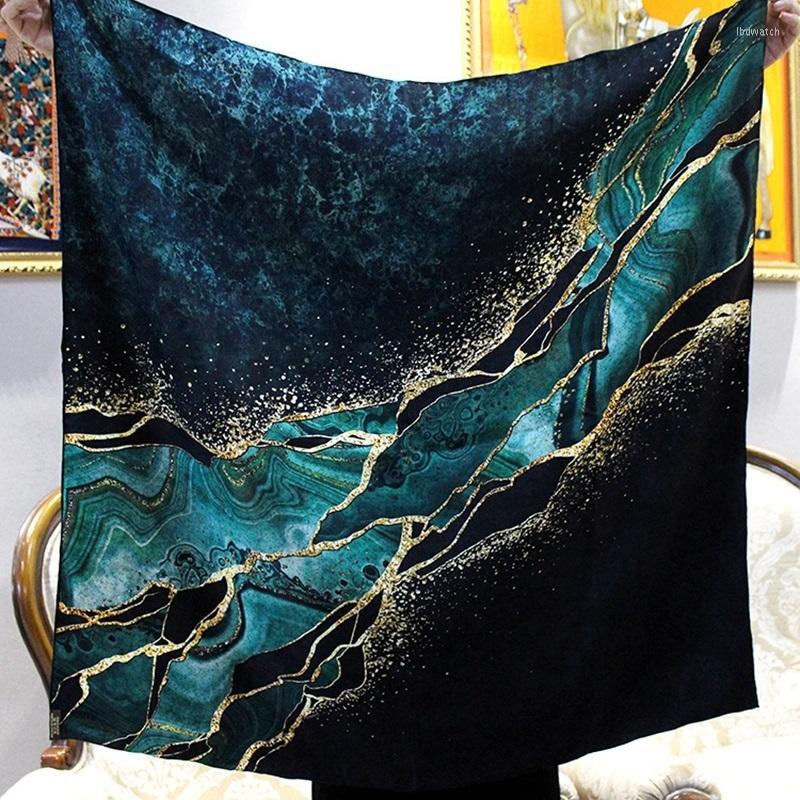 

Scarves 18mm Heavy Silk Scarf Wraps Neckerchief 35"x35" Double-Sided Large Square Shawl Foulard