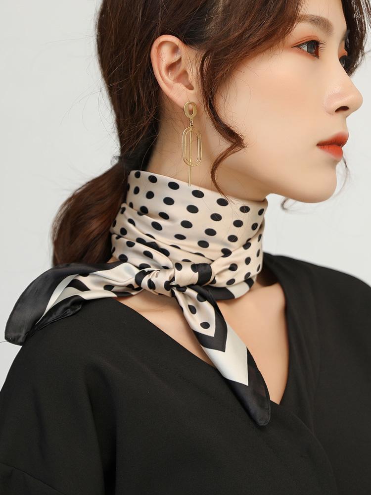 

Scarves Europe Fashion Silk Scarfs Women's 70CM Square Scarf Headband Elegant Office Women