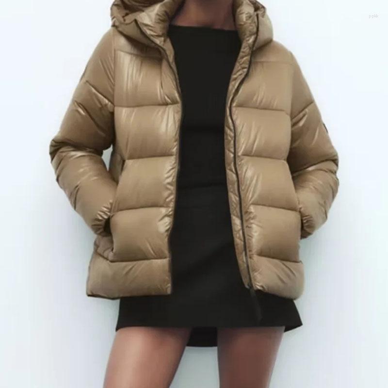 

Women's Trench Coats Winter Coat Women Hoodies Jacket Parkas Warm Outwear Hoody Ladies Thick Zipper Zatraf Armygreen Fashion Casual Loose, Black