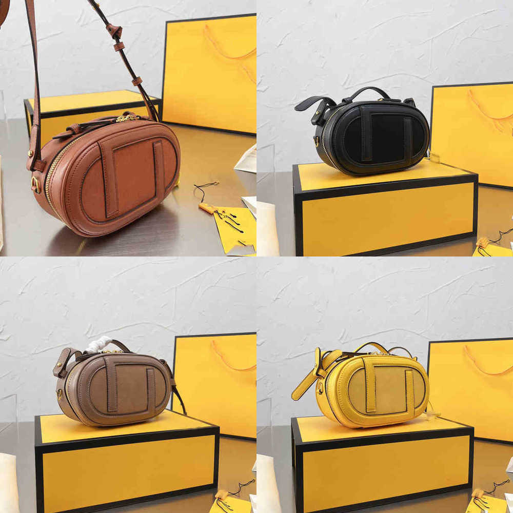 

Evening Bags Oval Camera Packs Women Fashion Handbag Shoulder Leather Luxury Designer Crossbody Female Purses 221108, Black