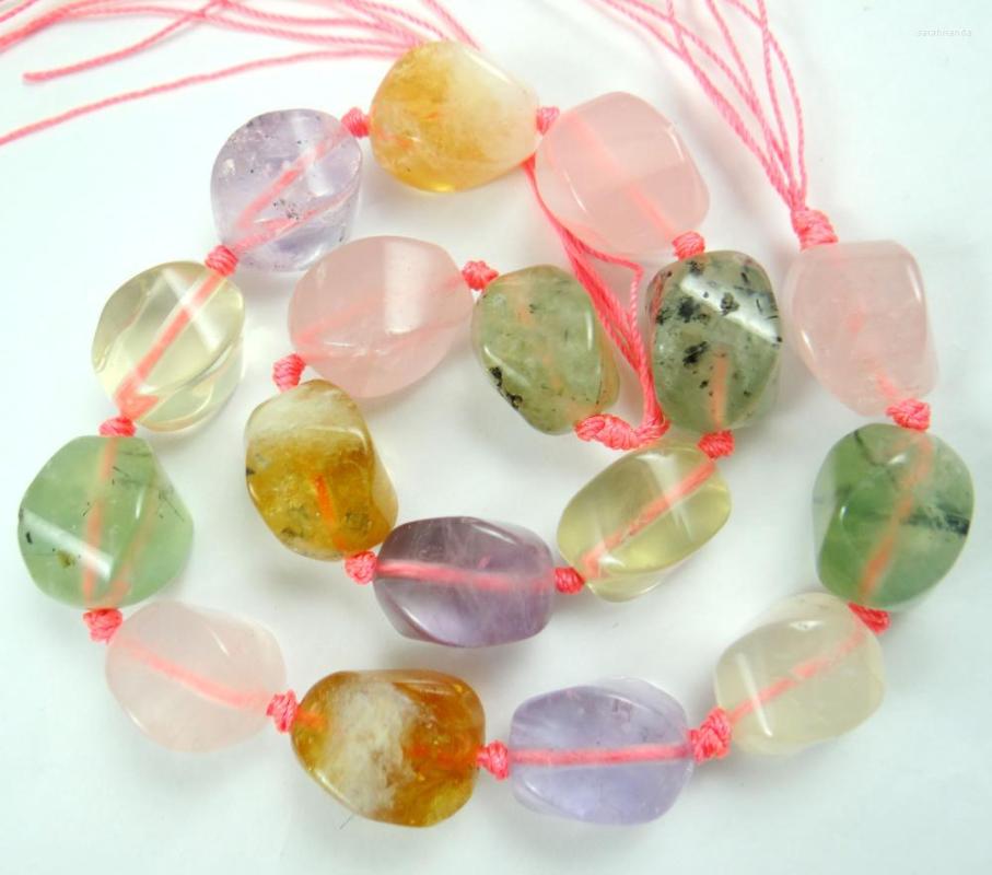 

Pendant Necklaces Fashion Natural Mix Bead Gem Jewellery For Women Fine Jewelry F35