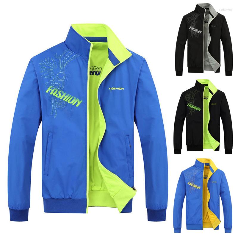 

Men's Jackets Spring Streetwear Sportswear Men's Clothing Male Trench Coat Printed Military Bomber Jacket Man Windbreaker For Men, 1099bluegreen