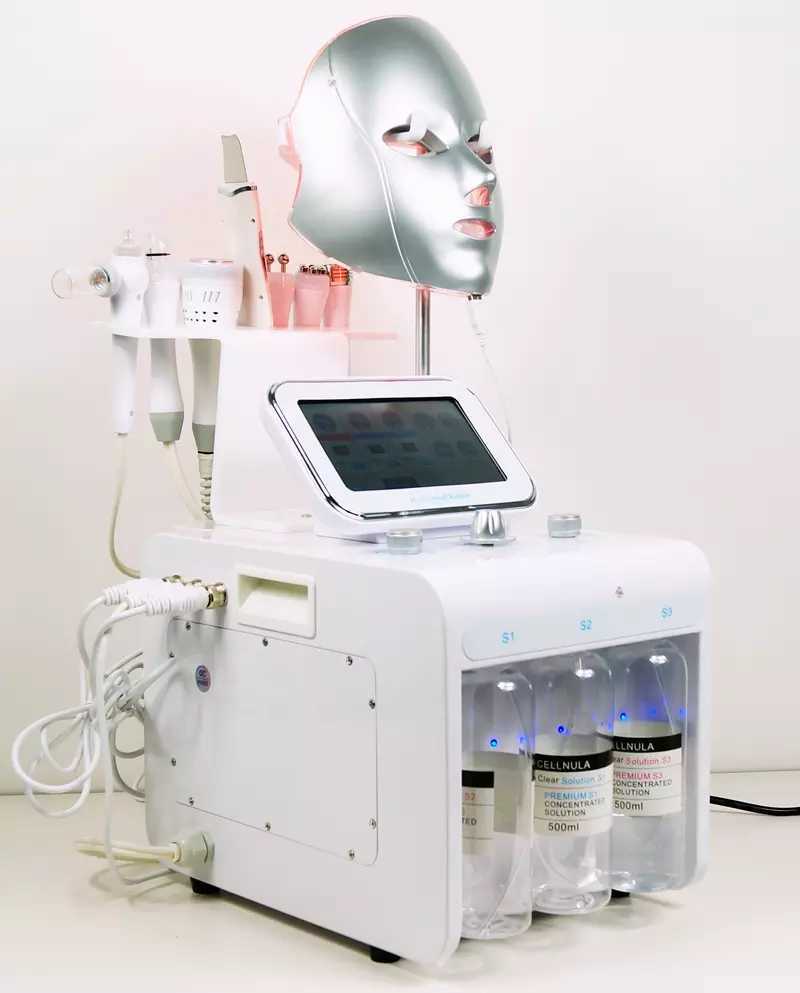 

AU-S516 H2O2 Oxygen Blackhead and Wrinkle Removal Facial Spa Machine For Acne Therapy Moisturizing