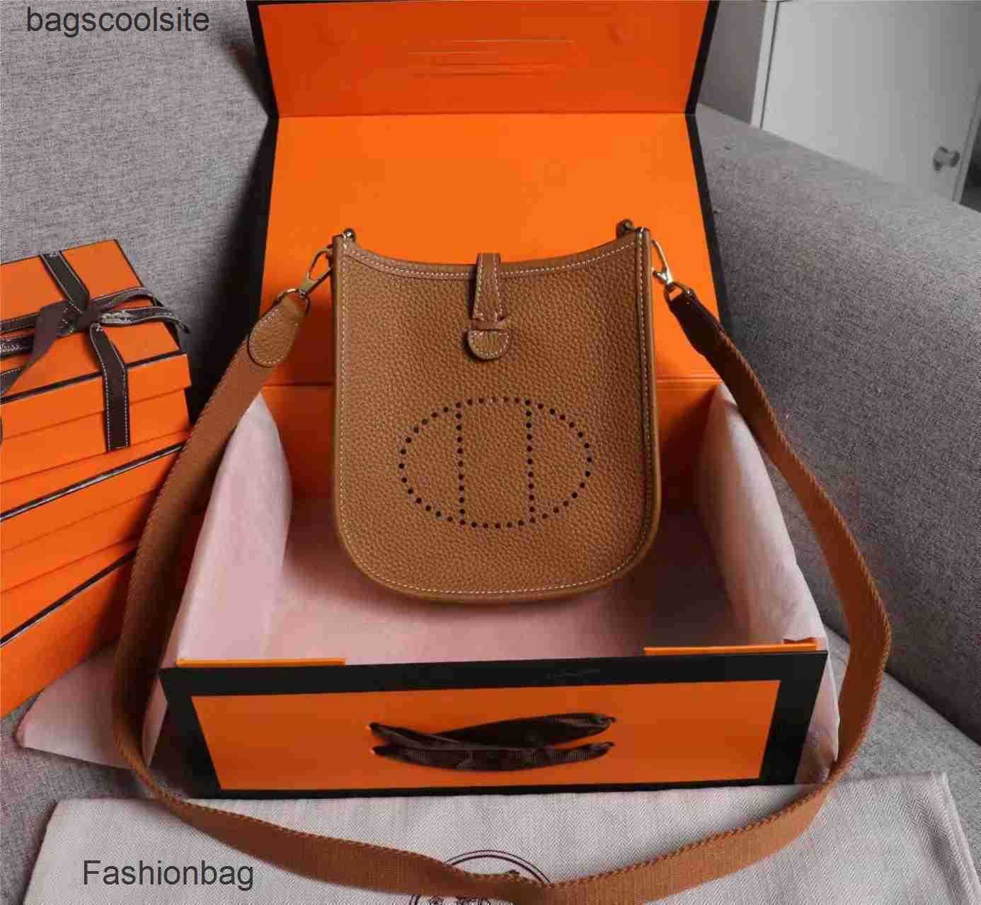 

Mini Tote h Evelyn Bag Herme Designer Women's Bag Bucket Crossbody Original Female Fashion Handbags Leather 4mxu, China red